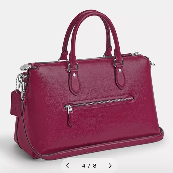 Coach Georgia Satchel in Crinkle Pink Leather! CV942 New w/Tags! - Picture 5 of 9